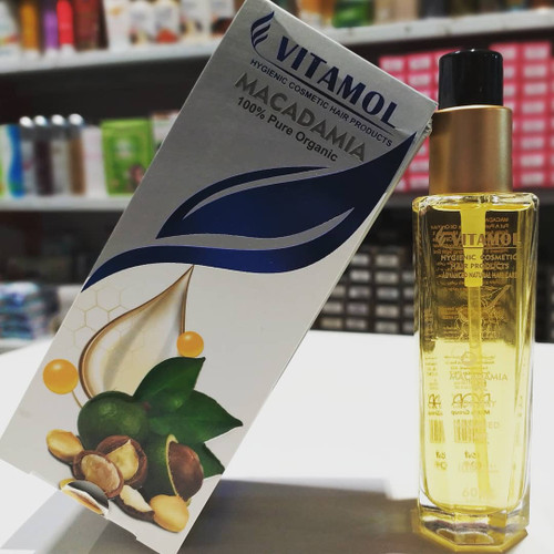 روغن ماکادمیا ویتامول مدل Pure اُرگانیک با حجم ۶۰ میل